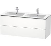 Duravit Meuble sous-vasque suspendu L-Cube LC625801818 129×48,1×55 cm 2 tiroirs blanc mat