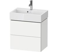 Duravit L-Cube meuble sous-vasque LC621901818 58,4x39,1x54,4cm, 2 tiroirs, mural, blanc mat
