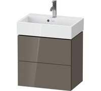 Duravit L-Cube bâti-support lavabo suspendu, Compact, 2 tiroirs, 584x544x391mm, LC621908989