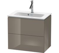 L-Cube Duravit vasque LC625608989 62 x 39, 2000 cm, gris flanelle brillant, 2 tiroirs, suspendu
