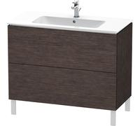 Duravit L-Cube bâti-support pour lavabo à poser, 2 tiroirs, 1020x704x481mm, LC662707272