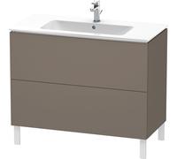 Duravit Meuble sous-vasque L-Cube LC662709090 – 2 tiroirs, 1020×704×481 mm, Flanelle gris soie mat