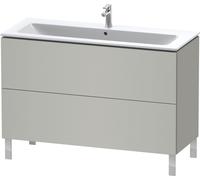 Duravit L-Cube bâti-support pour lavabo à poser, 2 tiroirs, 1220x704x481mm, LC662800707