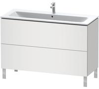 Duravit L-Cube armoire 122x48.1x70.4 cm sous-lavabo sur pied blanc LC662801818