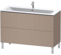 Duravit L-Cube bâti-support pour lavabo à poser, 2 tiroirs, 1220x704x481mm, LC662807575