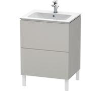 Duravit L-Cube bâti-support pour lavabo à poser, 2 tiroirs, 620x704x481mm, LC662500707