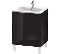 Duravit L-Cube bâti-support pour lavabo à poser, 2 tiroirs, 620x704x481mm, LC662504040
