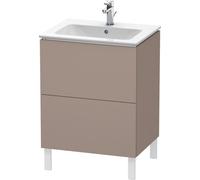 Duravit L-Cube bâti-support pour lavabo à poser, 2 tiroirs, 620x704x481mm, LC662504343