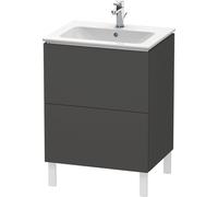 Duravit L-Cube bâti-support pour lavabo à poser, 2 tiroirs, 620x704x481mm, LC662504949
