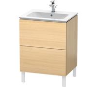 Duravit L-Cube bâti-support pour lavabo à poser, 2 tiroirs, 620x704x481mm, LC662507171