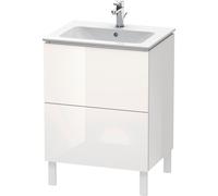 Duravit L-Cube bâti-support pour lavabo à poser, 2 tiroirs, 620x704x481mm, LC662508585