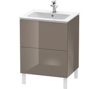 Duravit Bâti-support L-Cube LC662508989 – 2 tiroirs, 620×704×481 mm, Gris Flanelle