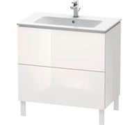 Duravit L-Cube bâti-support pour lavabo à poser, 2 tiroirs, 820x704x481mm, LC662608585