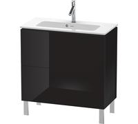 L-Cube Duravit vasque LC667404040 82 x 39, match2 cm, noir brillant, 2 2000