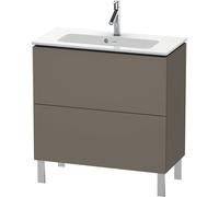 Duravit L-Cube bâti-support pour lavabo à poser, Compact, 2 tiroirs, 820x704x391mm, LC667409090