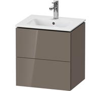 L-Cube Duravit vasque LC621808989 52x39,1x55cm, 2 tiroirs, suspendu, gris flanelle brillant