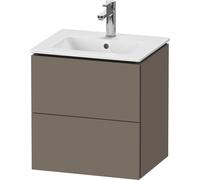 L-Cube Duravit vasque LC621809090 52x39,1x55cm, 2 tiroirs, suspendu, flanelle gris soie mat