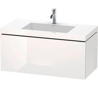 Duravit L-Cube c-bonded Ensemble suspendu, 1 tiroir, sans trop-plein, 1 trou pour robinet, 1000x500x480mm, LC6918O8383, Couleur: Décor taupe super mat