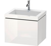 L-Cube Duravit vasque LC6916O8585 60 x48 cm, trou pour robinet 2000 blanc brillant, 2000 coulissant
