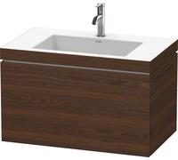 L-Cube Duravit vasque LC6917O6969 80 x 48 cm, trou pour robinet 2000 2000 brossé, coulissant match2