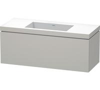 Duravit L-Cube c-bonded Ensemble suspendu, 1 tiroir, sans trop-plein, sans trou pour robinetterie, 1200x500x480mm, LC6919N0707, Couleur: DÃ©cor gris bÃ©ton mat