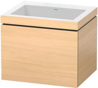 L-Cube Duravit vasque LC6916N7171 60 x 48 cm, sans trou pour robinet, chêne méditerranéen, coulissant 2000