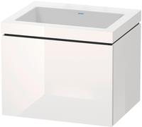 L-Cube Duravit vasque LC6916N2222 60 x 48 cm, sans trou pour robinetterie, blanc brillant, 2000 coulissant