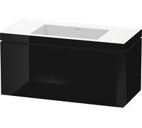 Duravit Meuble sous-vasque L-Cube c-bonded LC6928N4040 1000x500x480mm noir brillant 2 tiroirs