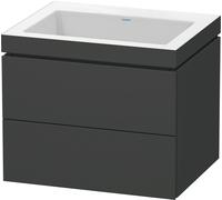 Duravit Meuble suspendu L-Cube c-bonded LC6926N4949 2 tiroirs sans trop-plein graphite mat