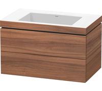 Duravit L-Cube c-bonded Ensemble suspendu, 2 tiroirs, sans trop-plein, sans trou pour robinetterie, 800x500x480mm, LC6927N7979