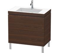 Duravit L-Cube Meuble avec vasque Vero Air, 2 tiroirs, LC6937O6969,