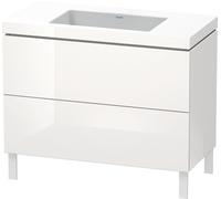 Duravit L-Cube c-bonded Ensemble vertical, 2 tiroirs, sans trop-plein, sans trou pour robinetterie, 1000x698x480mm, LC6938N2222