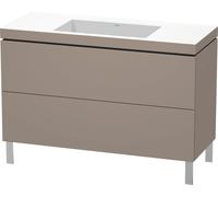 Duravit L-Cube c-bonded Ensemble vertical, 2 tiroirs, sans trop-plein, sans trou pour robinetterie, 1200x698x480mm, LC6939N4343