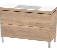 Duravit L-Cube c-bonded Ensemble vertical, 2 tiroirs, sans trop-plein, sans trou pour robinetterie, 1200x698x480mm, LC6939N5555