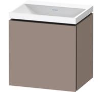 Duravit L-Cube c-shaped Ensemble suspendu, 1 porte, charnière à droite, sans trop-plein, sans trou pour robinetterie, 450x480x350mm, LC6949N43430000, Couleur: Décor basalte mat
