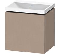 Duravit L-Cube c-shaped Ensemble suspendu, 1 porte, charnière à droite, sans trop-plein, sans trou pour robinetterie, 450x480x350mm, LC6949N75750000, Couleur: Décor en lin