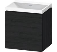 Duravit L-Cube c-shaped Ensemble suspendu, 1 porte, charnière à droite, sans trop-plein, sans trou pour robinetterie, 450x480x350mm, LC6949N16160000, Couleur: Décor chêne noir