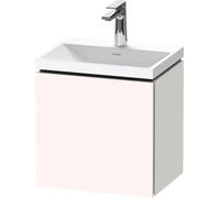 Duravit L-Cube c-shaped Ensemble suspendu, 1 porte, charnière à gauche, sans trop-plein, 1 trou pour robinet, 450x480x350mm, LC6948O84840000