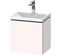 Duravit L-Cube c-shaped Ensemble suspendu, 1 porte, charnière à gauche, sans trop-plein, 1 trou pour robinet, 450x480x350mm, LC6948O84840000