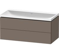 Duravit L-Cube c-shaped Ensemble suspendu, 2 tiroirs, sans trop-plein, sans trou pour robinetterie, 1000x480x480mm, LC6952N90900000