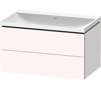 Duravit L-Cube c-shaped Ensemble suspendu, 2 tiroirs, sans trop-plein, sans trou pour robinetterie, 800x480x480mm, LC6951N84840000