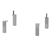Duravit L-Cube UV999400000 chromé , 4 pièces, 152 x 44 x 10 mm
