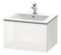 Duravit Meuble sous-vasque L-Cube LC614002222 1 tiroir suspendu Blanc brillant 62×40×48,1 cm