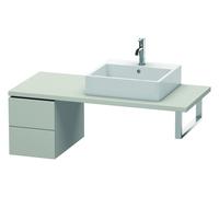 Duravit L-Cube élément bas pour console, 2 tiroirs, 320x400x547mm, LC583500707, Couleur: DÃ©cor gris bÃ©ton mat