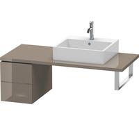 Duravit L-Cube élément bas pour console, 2 tiroirs, 320x400x547mm, LC583508989, Couleur: Laque haute brillance Gris Flanelle