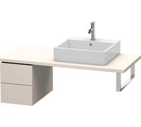 Duravit L-Cube élément bas pour console, 2 tiroirs, 320x400x547mm, LC583509191, Couleur: DÃ©cor taupe mat