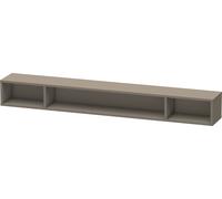 Duravit L-Cube Élément d'étagère horizontal, 3 compartiments, 140x1000x120mm, LC120109090, Couleur: Flanelle Vernis gris satiné mat soyeux