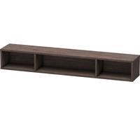 Duravit L-Cube Élément d'étagère horizontal, 3 compartiments, 140x800x120mm, LC120007272, Couleur: placage en chêne véritable brossé foncé
