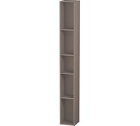 Duravit L-Cube Élément d'étagère vertical, 5 compartiments, 180x180x1400mm, LC120604343, Couleur: Décor basalte mat