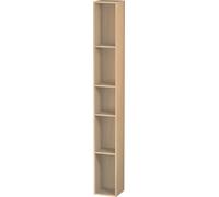 Duravit Étagère L‑Cube LC120607171 – 5 compartiments, 180×180×1400mm, placage chêne méditerranéen
